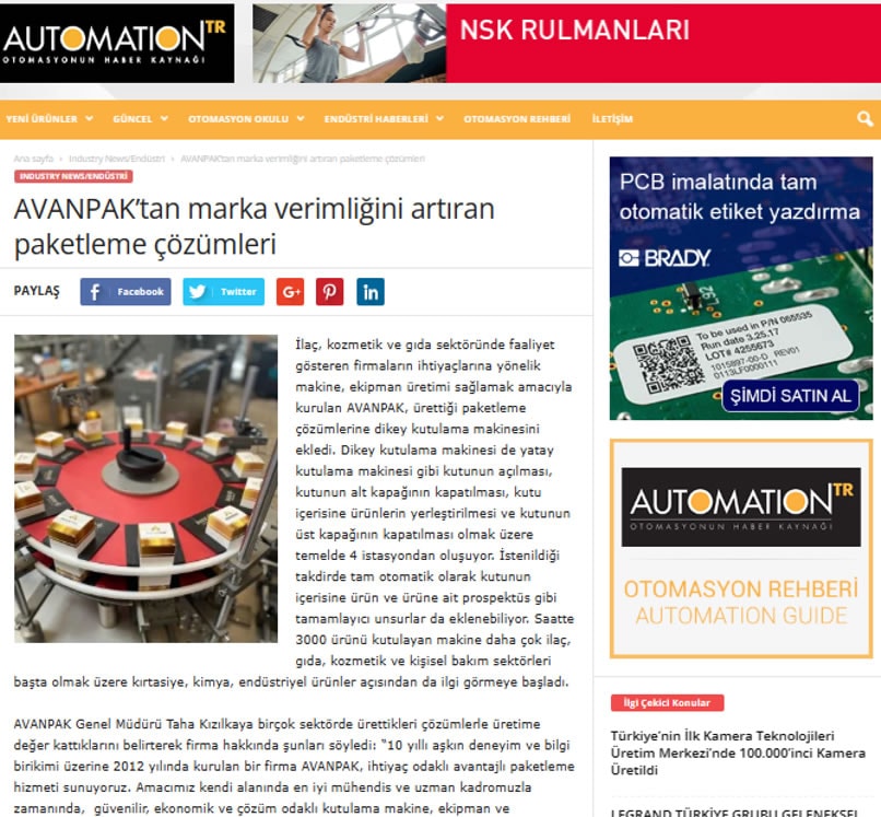 Automationtr-Avanpak - Avanpak : Kutulama Makinaları | Paketleme ve Dolum Makinaları Automationtr-Avanpak