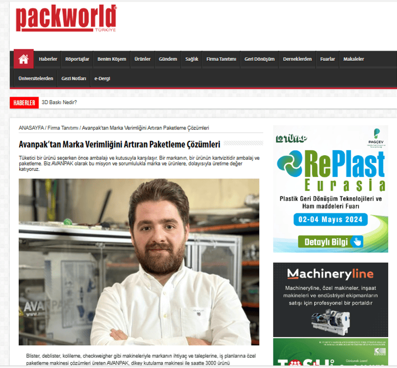 PackWord-Avanpak - Avanpak : Kutulama Makinaları | Paketleme ve Dolum Makinaları PackWord-Avanpak